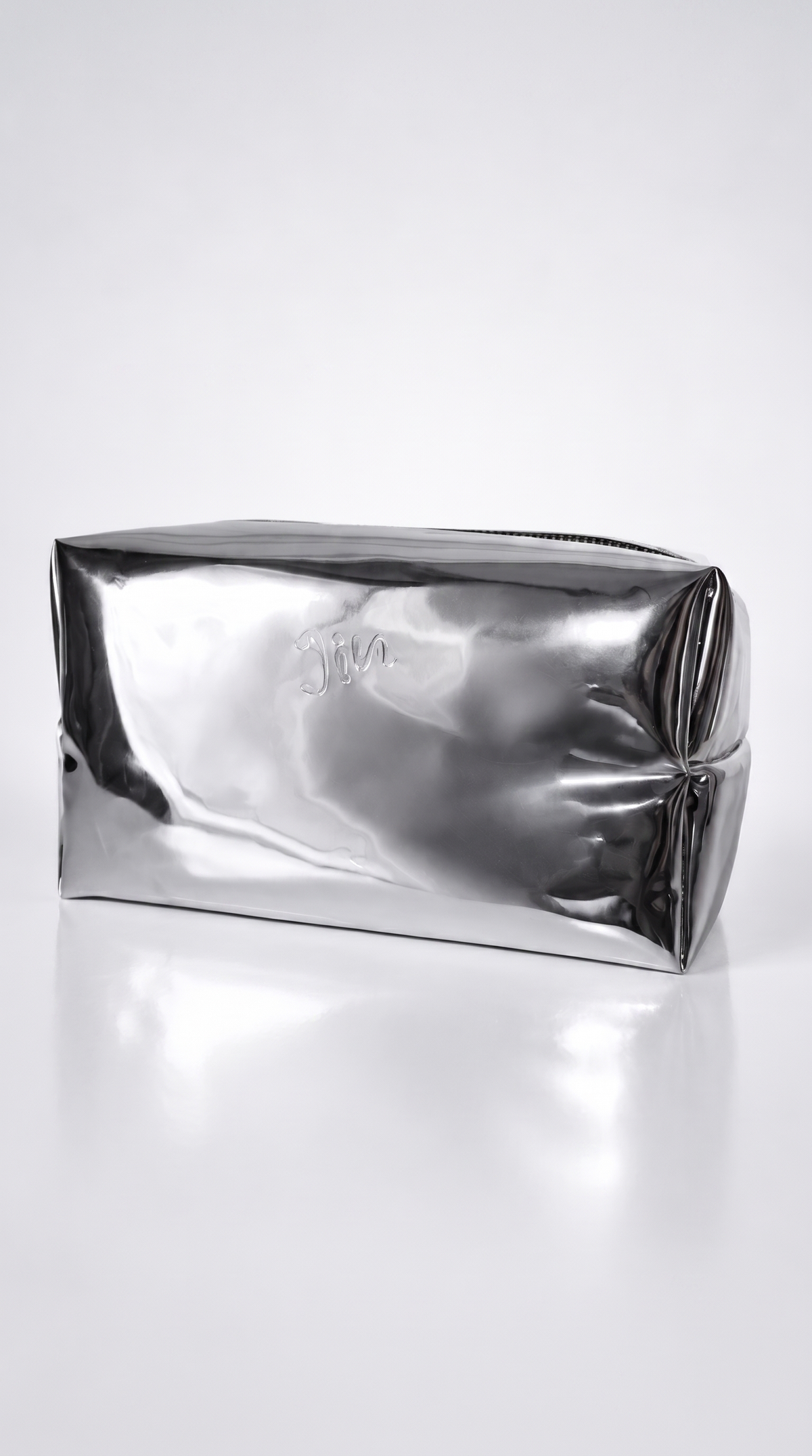 B2 JIN Metallic Zipper Pouch